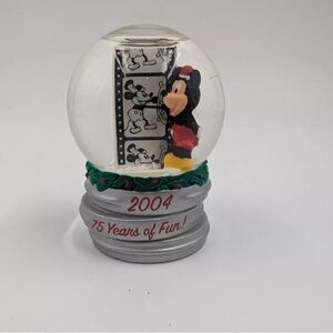 JC Penney Disney 2004 75 years of Fun Mickey Mini Snow Globe